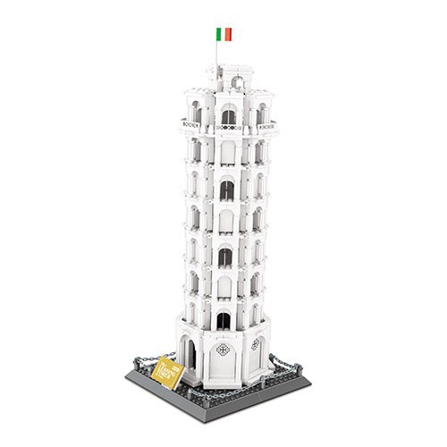 THE LEANING TOWER OF PISA ITALY 1334PCS NO LEPIN BLOCK ARCHITECTURE EDUKASI MAINAN ANAK