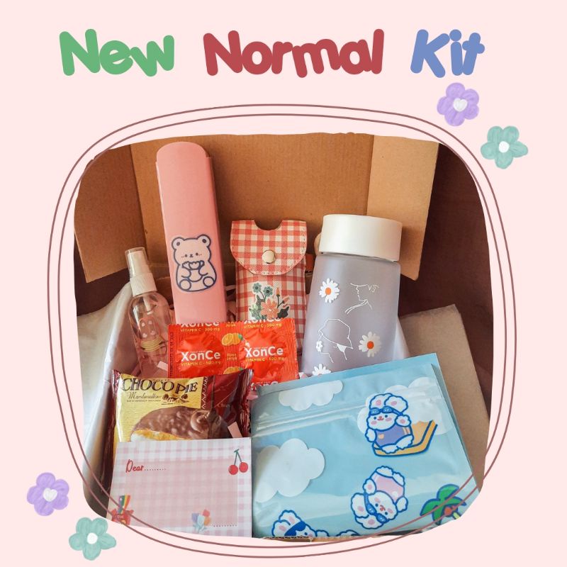 READY STOCK GIFT BOX/KADO ULTAH/ HAMPERS/ SNACK BOX/ NEW NORMAL KIT/ HAMPERS SEHAT ISOMAN/ LUCUKOREA