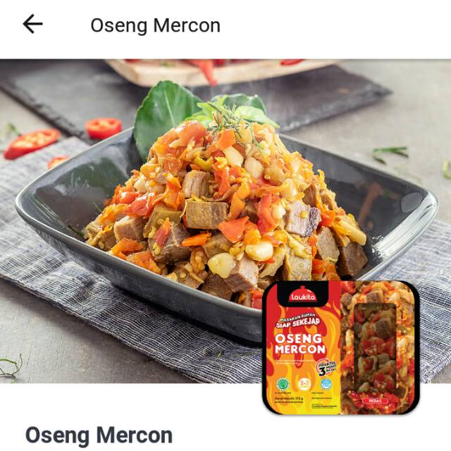 

Laukita oseng mercon
