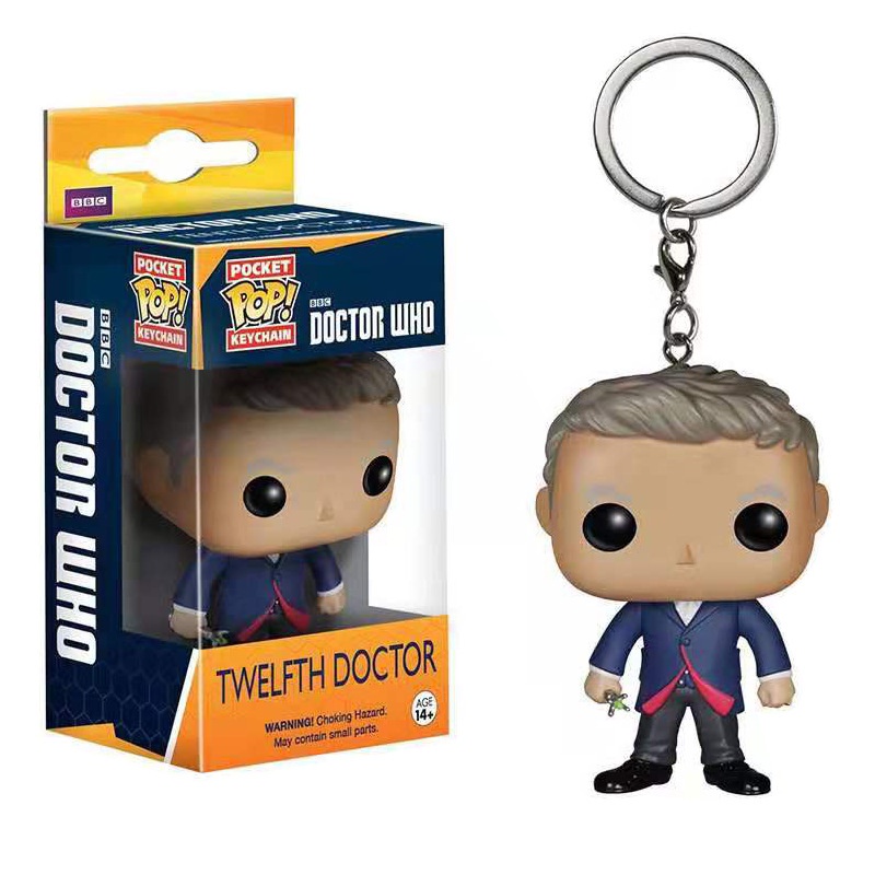 1pc Gantungan Kunci Funko POP Doctor Who Bahan PVC Untuk Hadiah