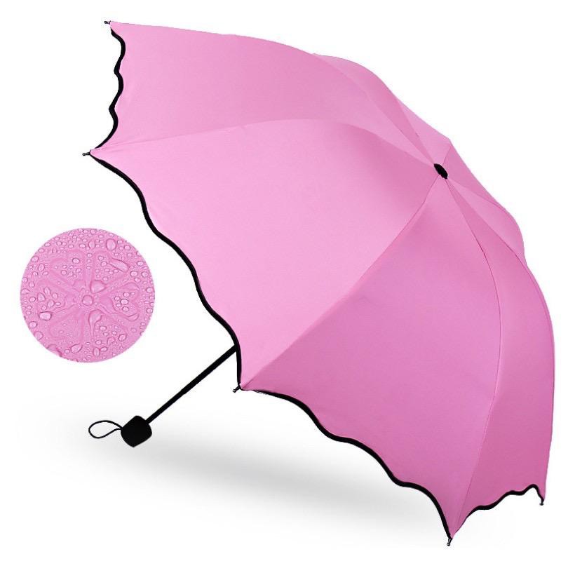 &lt; M.A &gt;Payung Lipat / Umbrella Payung Magic 3D dengan Motif yang Muncul ketika Basah Hujan