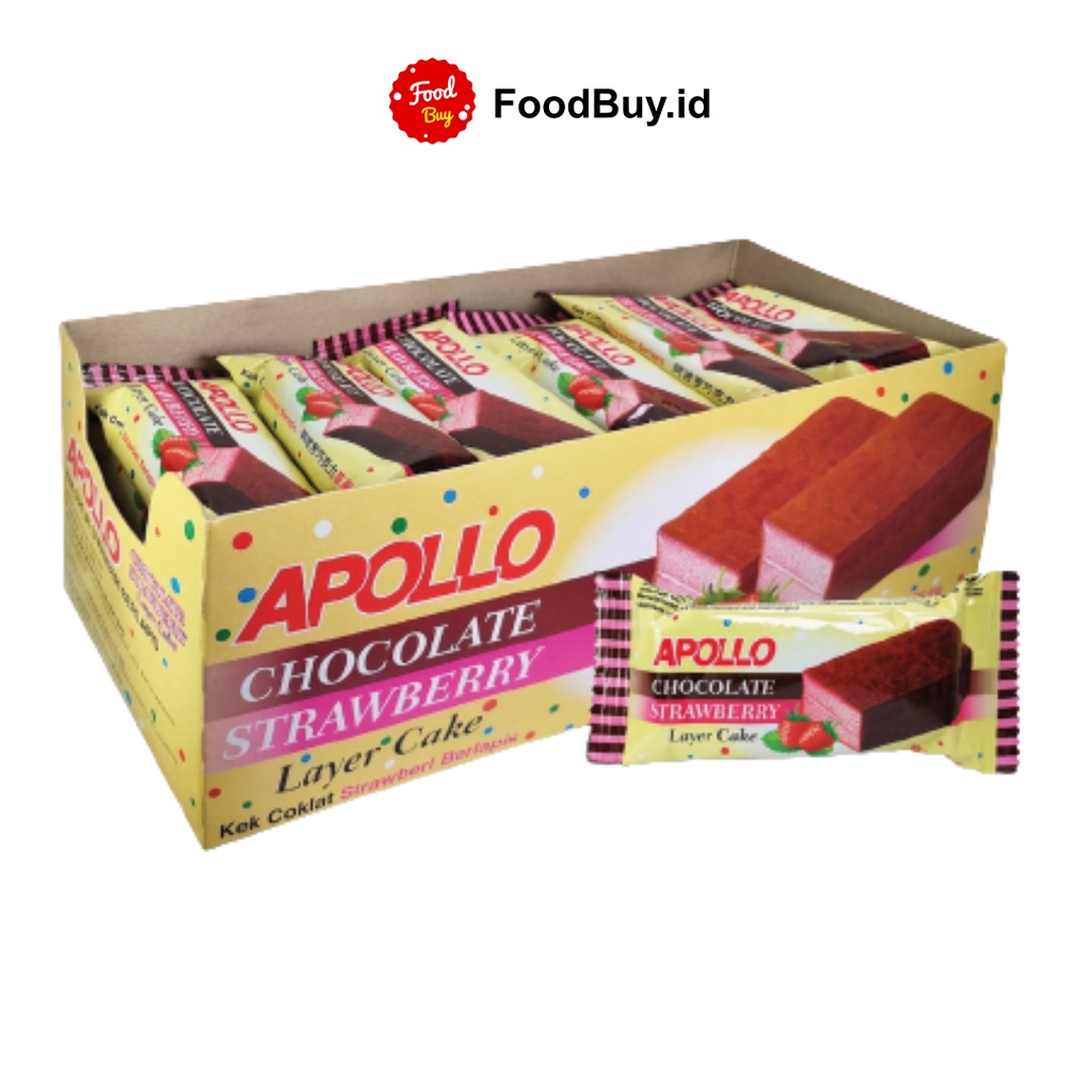 Apollo Chocolate Strawberry Layer Cake 18 gr
