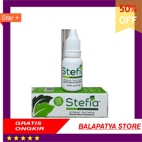 

TERMURAH STEFIA Pemanis Nol Kalori Keto Friendly Daun Stevia 15ml