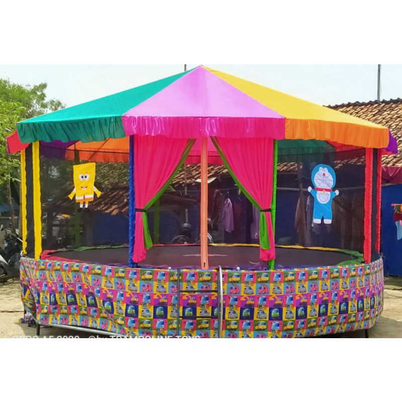 kain atap trampoline
