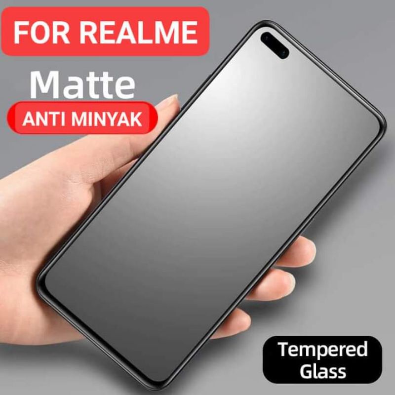 Temper Glass Matte Realme X3 Realme X3 Pro Realme X3 SuperZoom Anti Gores Full Anti Minyak