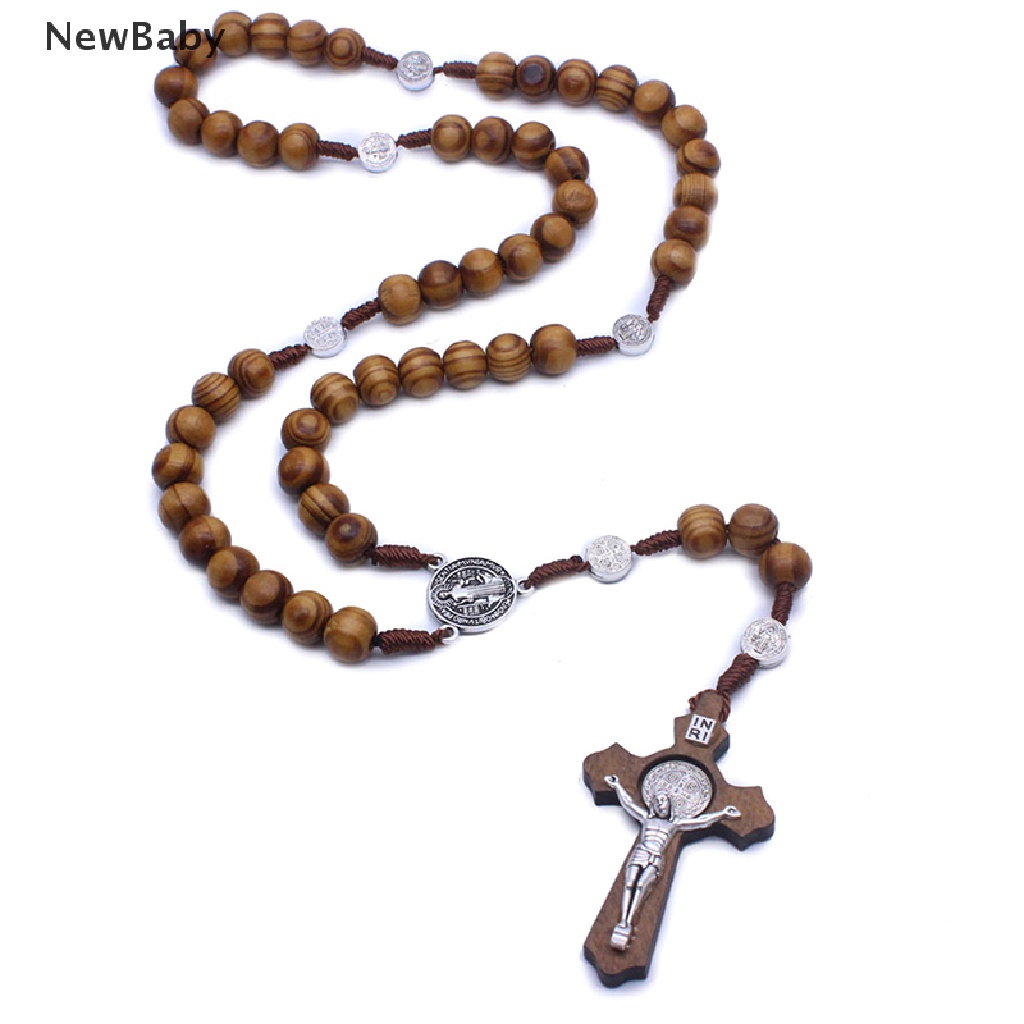 Kalung Rosario Desain Manikmaniksalib Yesus Gaya Katolik Handmade Untuk Bayi