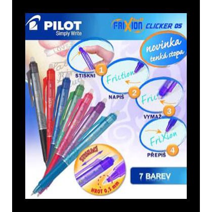 

Pulpen Pilot Frixion Clicker 3 In 1 ( Pulpen 3 Warna) Atk Terjamin