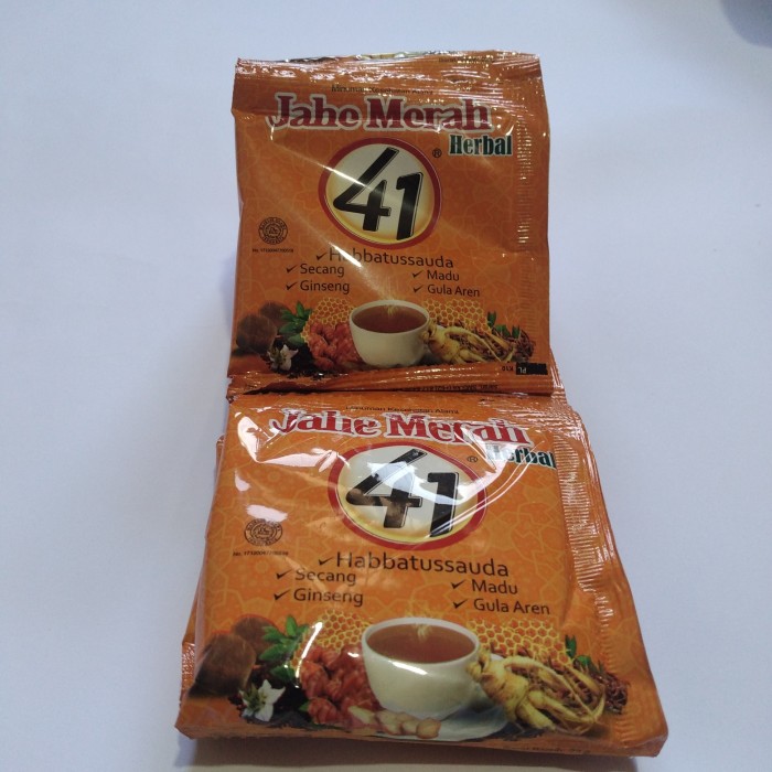 

Jahe merah instan 41 sachet plus habbatussauda