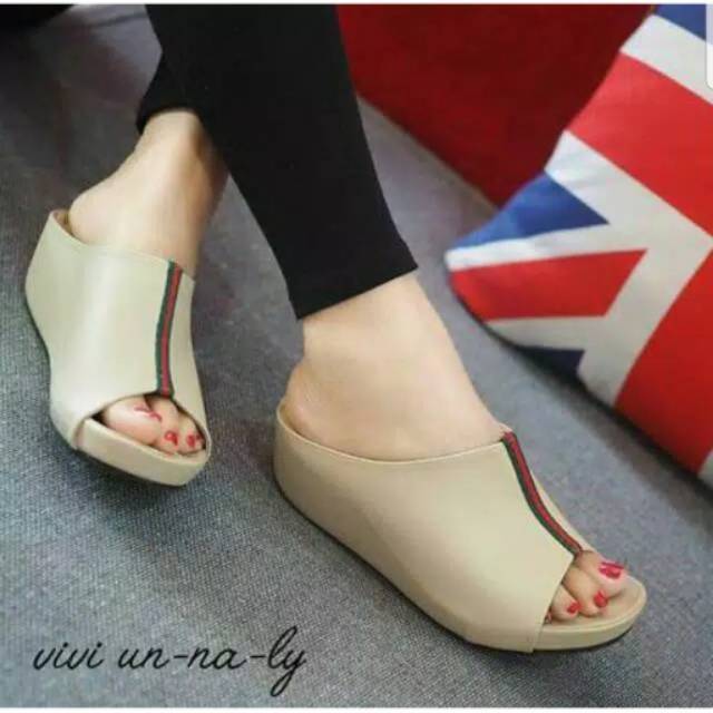 ABBUSHOES MR 81 Wedges Sandal Kokop (Terbaru)