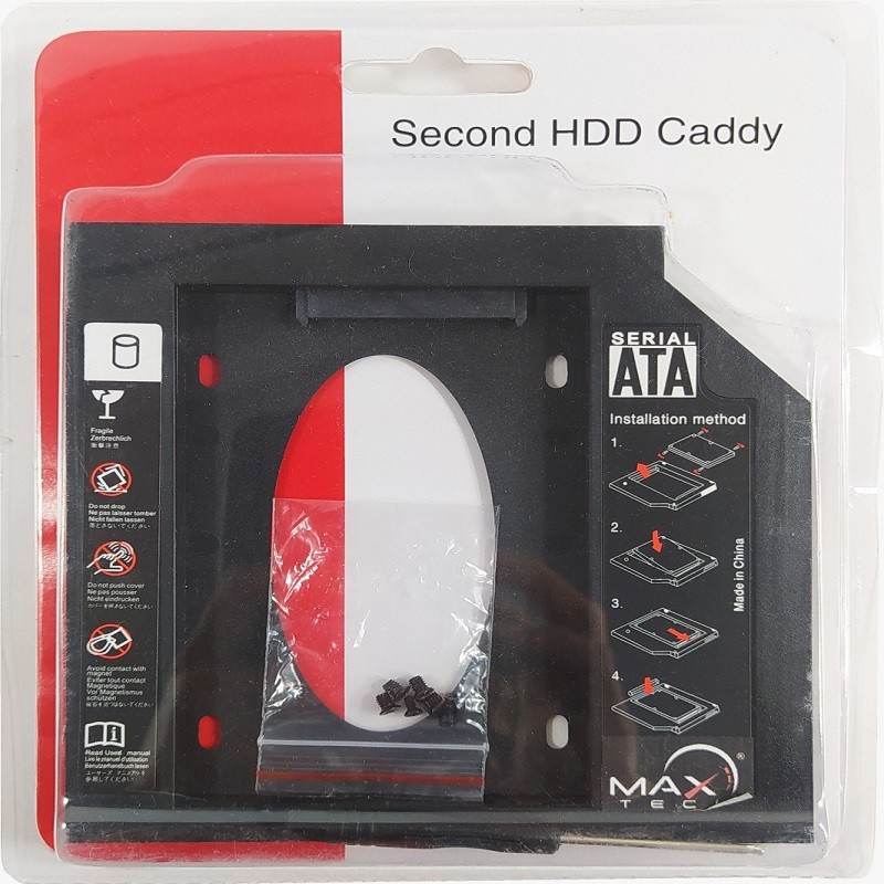 Second Caddy HDD Maxline 9.5mm SATA 3.0 2.5'