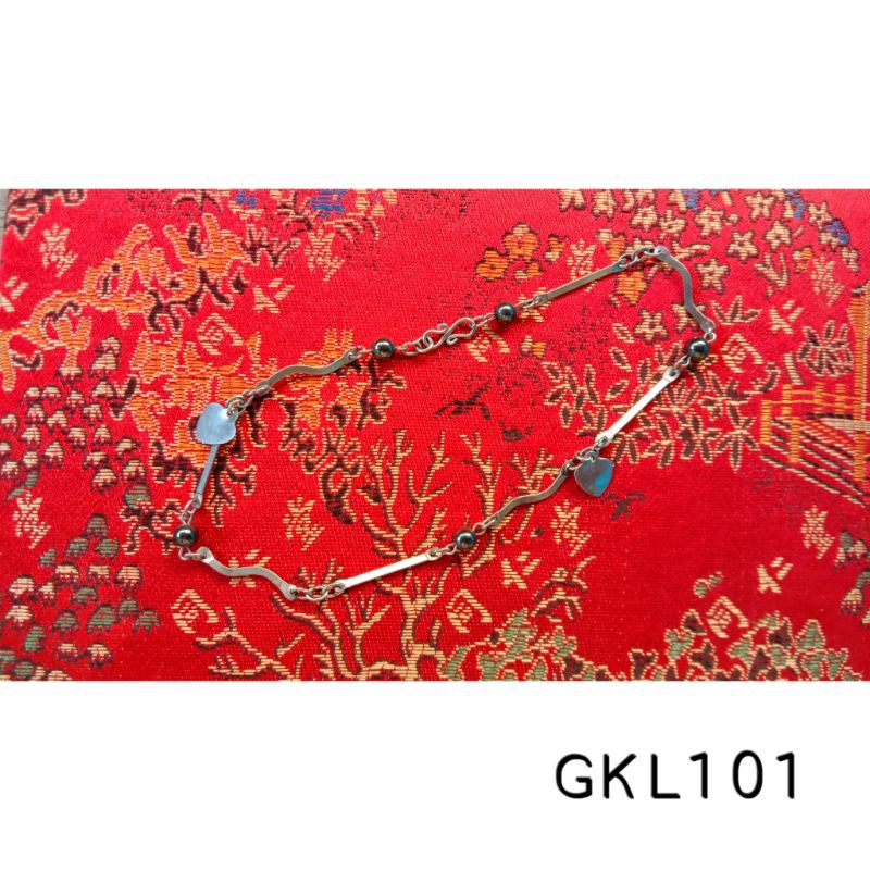 READY STOCK - Gelang Kaki Hiasan Mungil Cantik [100% Besi Putih Asli] Kode GKL101