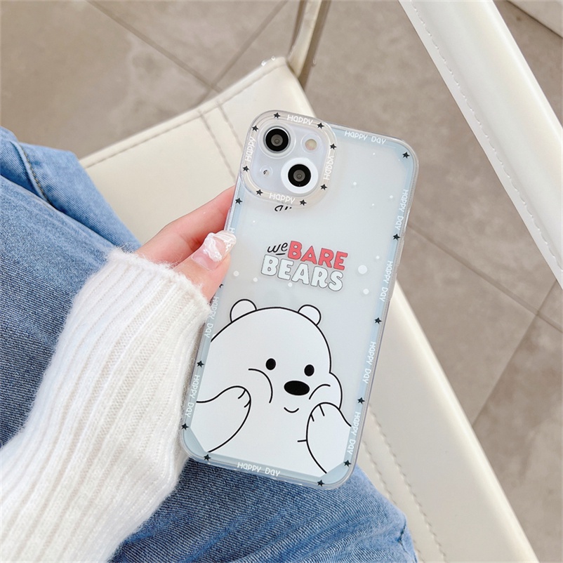 (Ready Stock) Casing Soft Tpu Case Compatible for iPhone 11 Pro Max iPhone 14 13 12 Pro Max X XR XS SE 2020 Max 7Plus 8Plus 8 7 Plus Cute Duck Couple Translucent TPU Soft Silicone Anti-dirty Protective Phone Case