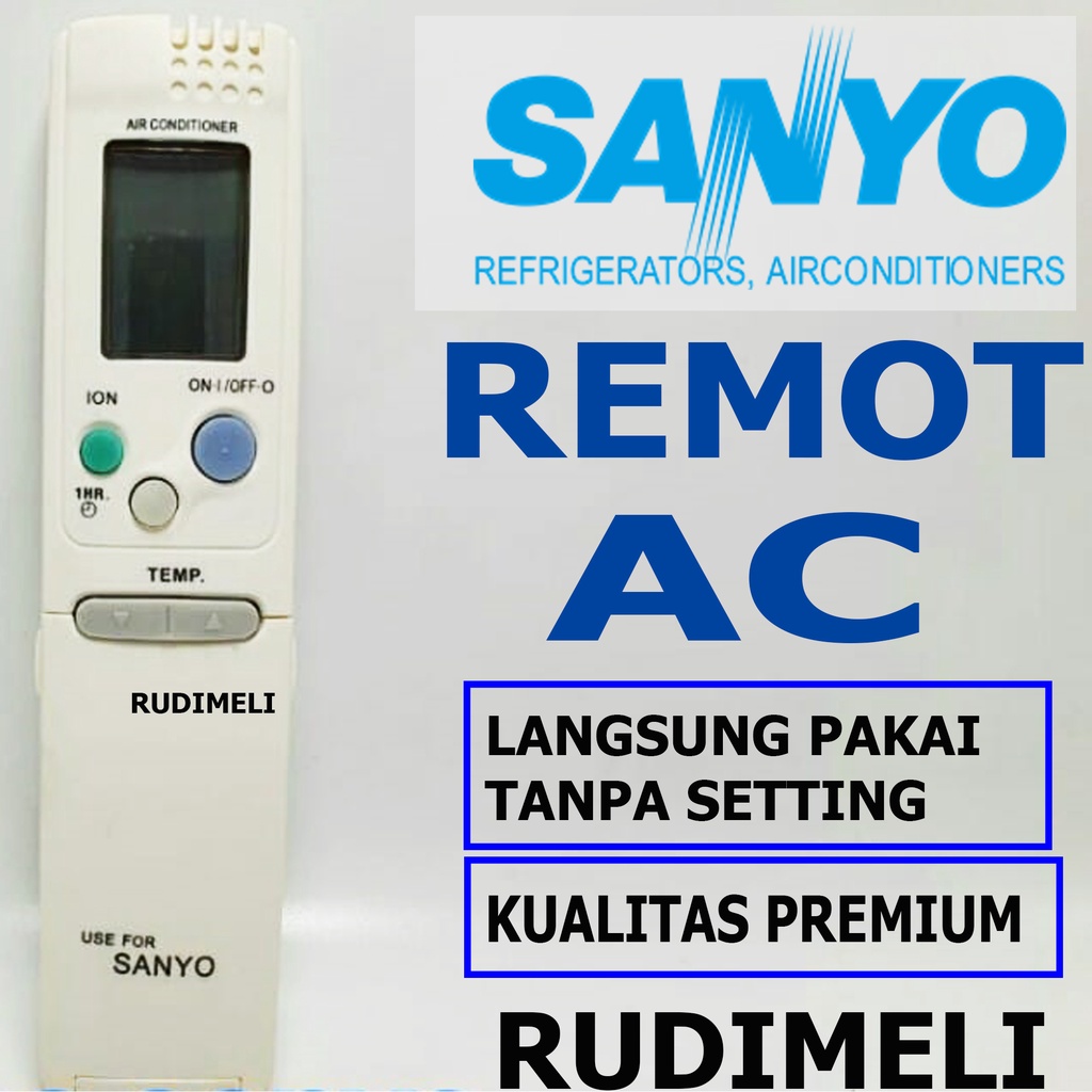 REMOTE AC / REMOT AC SANYO TANPA SETTING/ LANGSUNG PAKAI