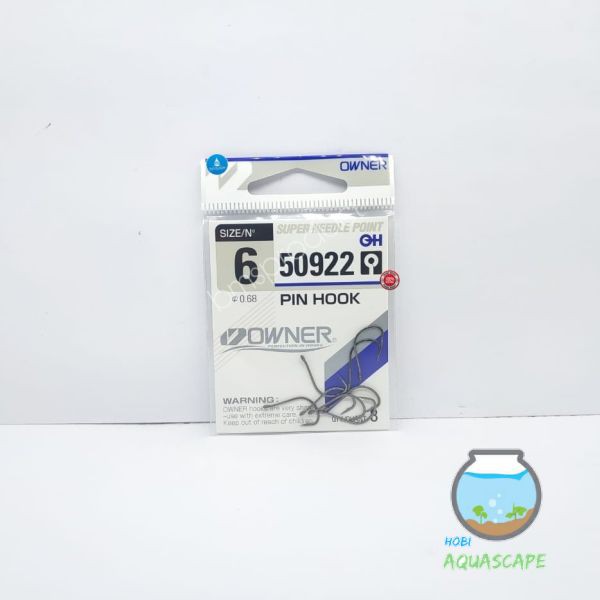 [BAYAR DI TEMPAT] Kail Pancing Owner Pin Hook No 6 Banyumas Aquascape