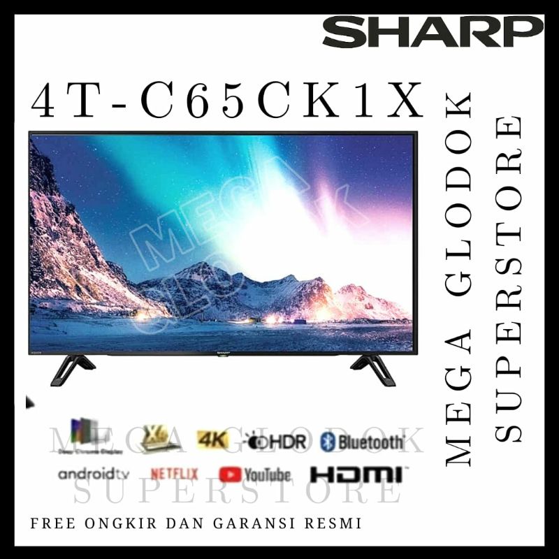 SHARP 4T-C65CK1X UHD 4K ANDROID TV 65 INC 4T C65CK1X