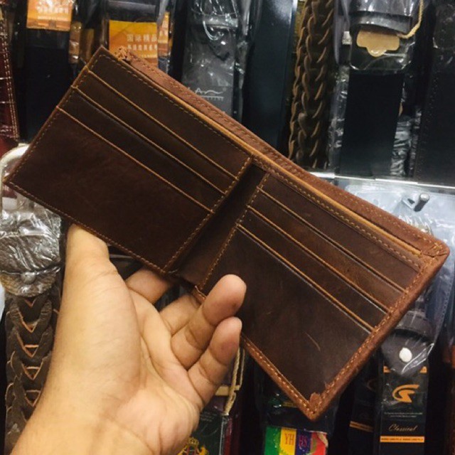 dompet pria bahan kulit asli impor jenis kulit basah #dompet #dompetkulit #dompetimpor #dompetpria