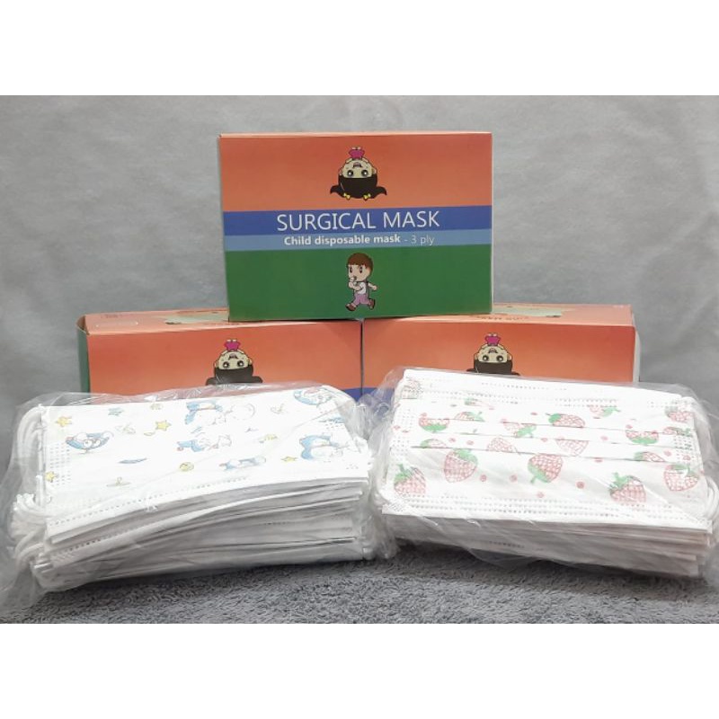 Masker Cantol Anak Motif Cewek/Cowok