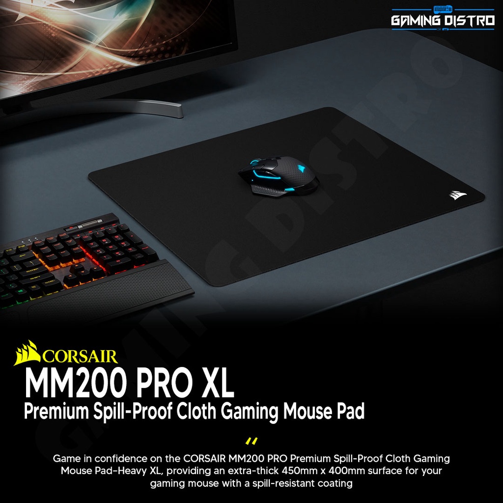 Mousepad Corsair MM200 Pro Premium Spill-Proof Cloth
