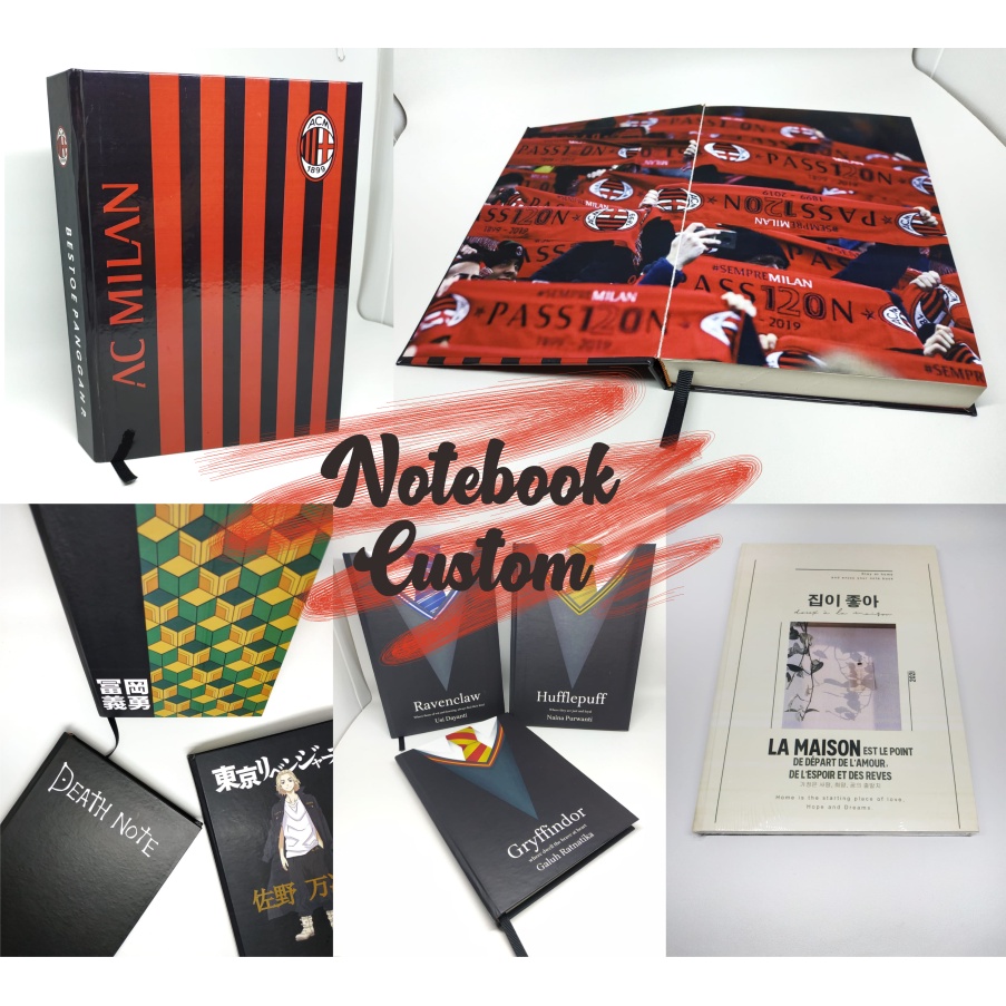 

Notebook Custom Nama Buku Jurnal Catatan Diary Desain Sendiri Bebas Hardcover