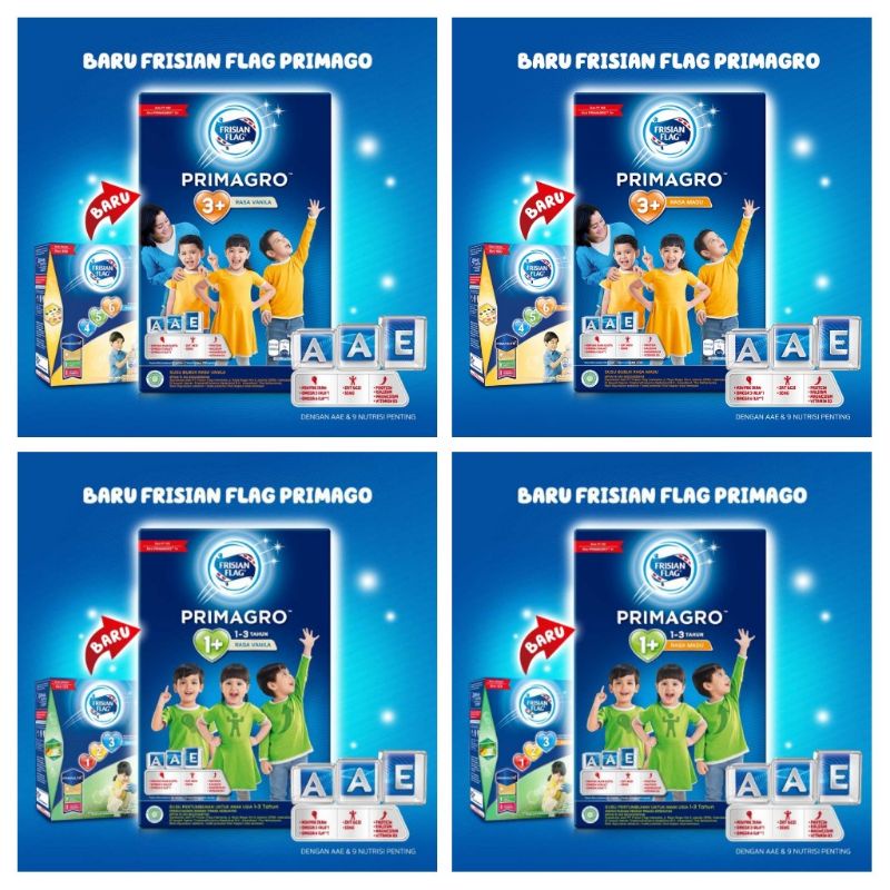 Frisian Flag Primagro 1+ / 3+ Rasa Vanila / Madu 800gr
