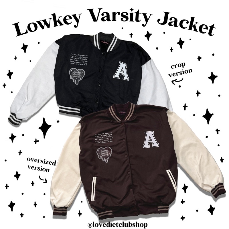 lowkey Varsity Jacket | jaket varsity | jaket y2k