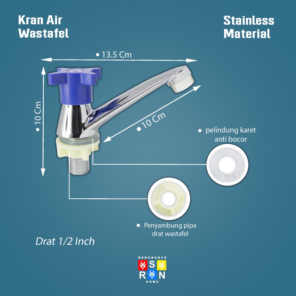 Kran Wastafe Warna / Keran Tanam Keran Stainless Steel Resonance Home