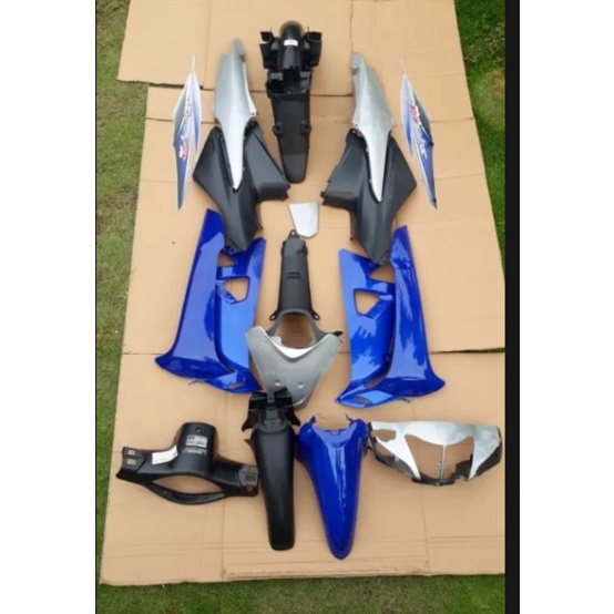 cover body#full body halus kasar#full set#supra fit new fit x fit s#honda supra warna biru silver