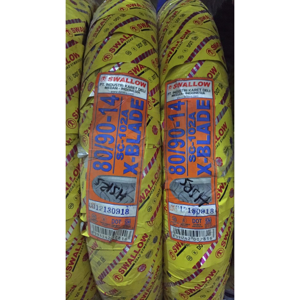 BAN LUAR TUBETYPE SWALLOW 80/90-14 BEAT VARIO MIO MATIC