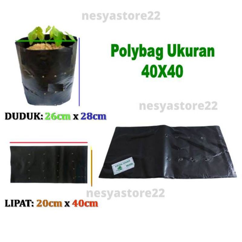 Polibag Polybag Polibek Ukuran 40x40 Eceran 1 Lembar