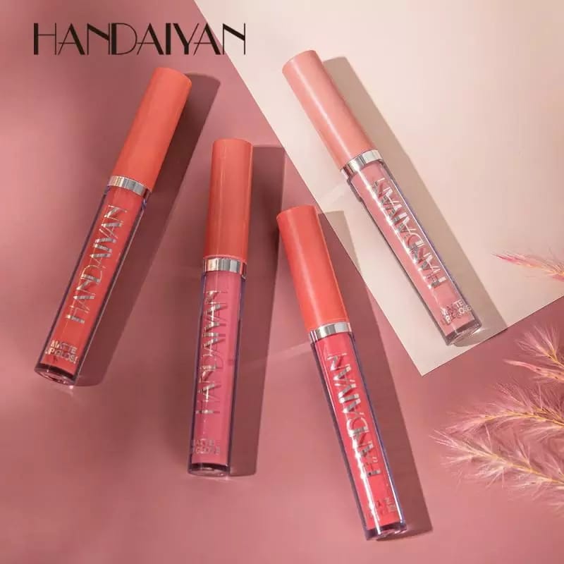 Lip Gloss Matte Waterproof HANDAIYAN Liquid Matte Waterproof Lipstick Lipstik Bibir Merah