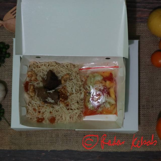 

Nasi Mandhi / Briyani (Biryani) Kambing / porsi lunch box 1 org