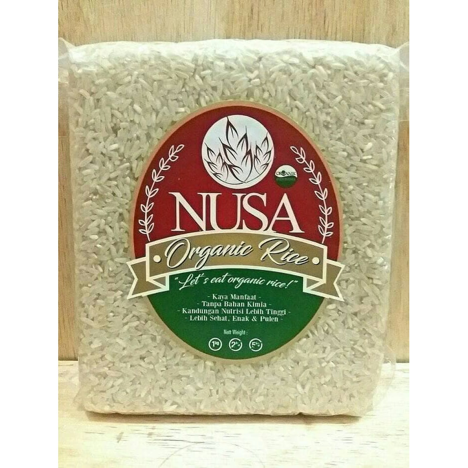 Beras Putih Organik Long Grain Nusa -  Beras Organik Nusa Kualitas Export