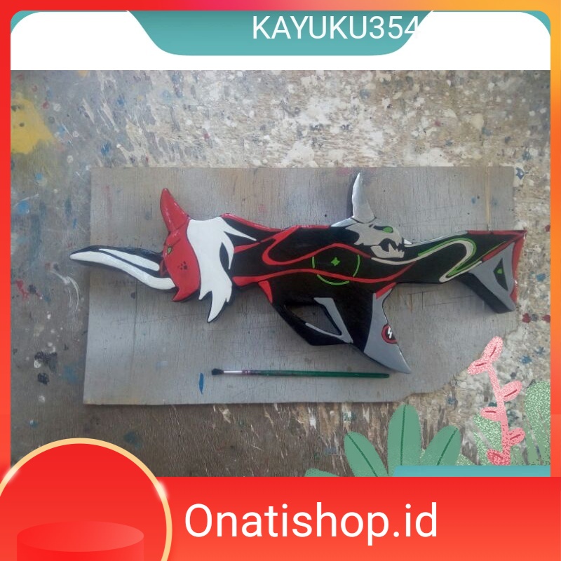 Senjata mainan anak skin ff Ghost Famas