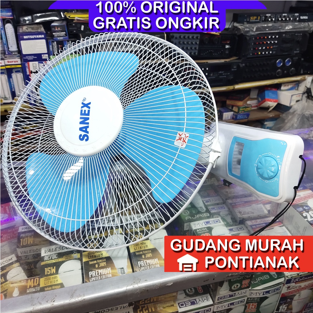 Kipas Angin Dinding Sanex AWET Cepat dan kencang / Wall Fan 16inch 16&quot;