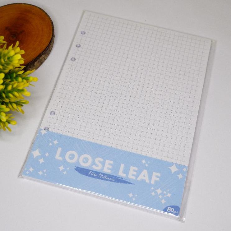 

IMPOR TERBARU Loose Leaf A5 (6 Ring & 20 Ring) Murah/ Refil Kertas Binder / Loose Leaf Dot, Grid, Polos, Garis [qa -759]
