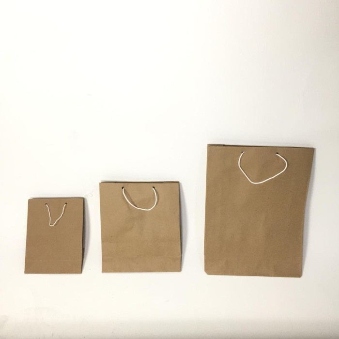 

PROMO paper bag polos coklat - S