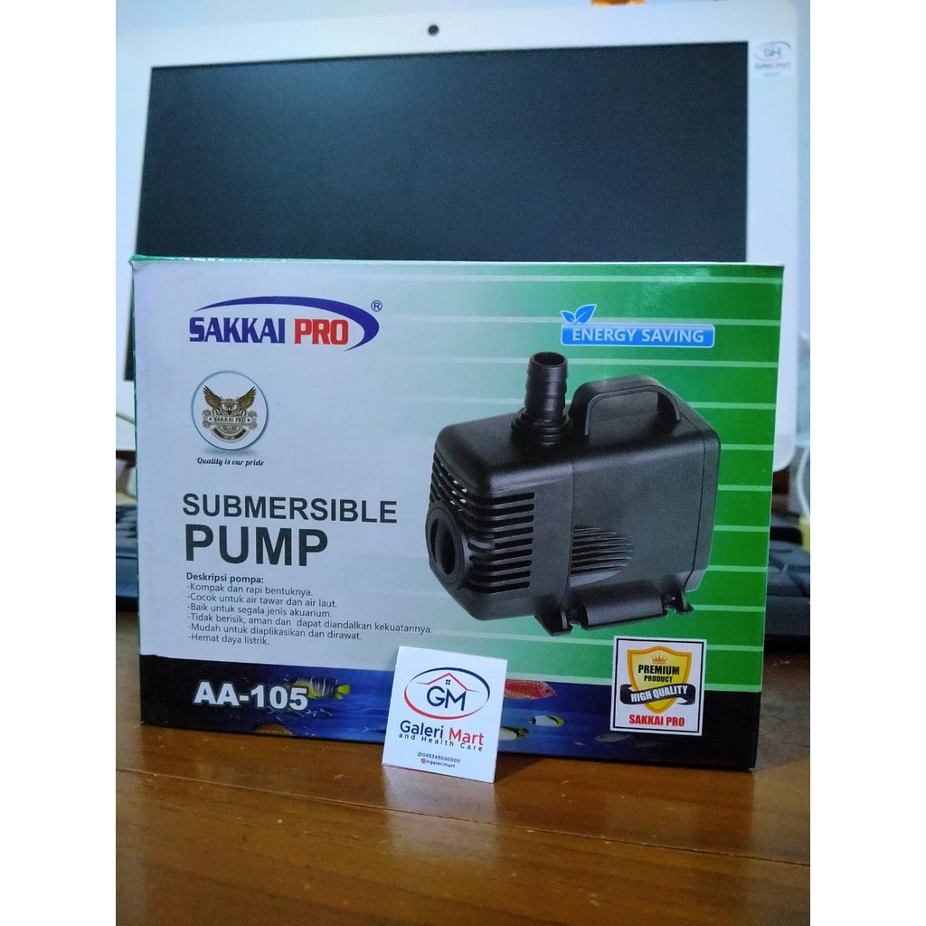 Mesin Pompa Air Celup Kolam Hidroponik 3000 Liter Per Jam