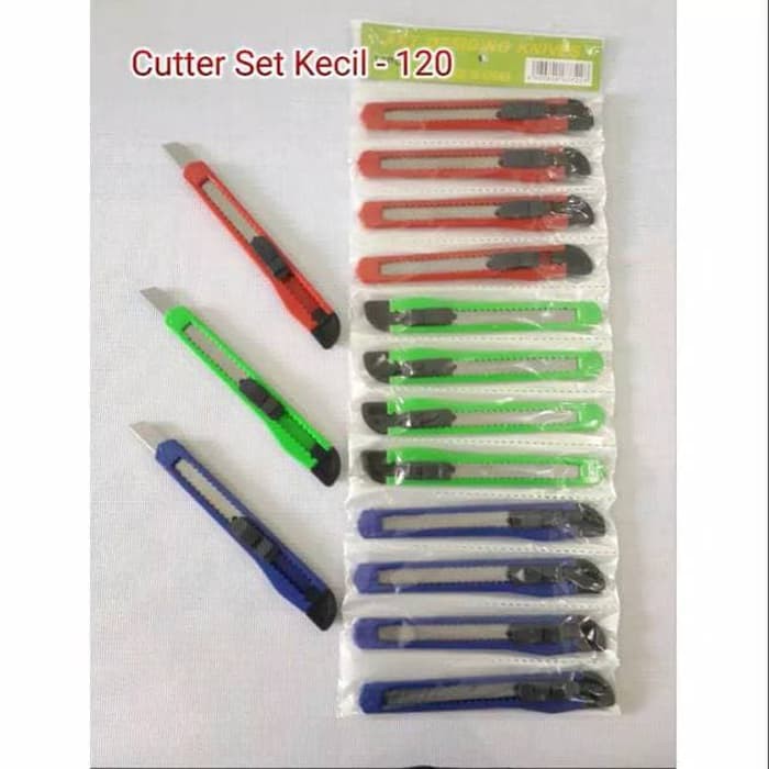 Pisau Akrilik - Acrylic Cutter Knife - Pisau Cutter  Bening Warna kecil