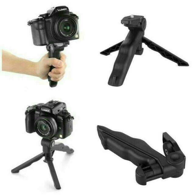 (COD) 2in1 Portable Mini Tripod Lipat For DSLR Action cam smartphone / Tripod 2in1