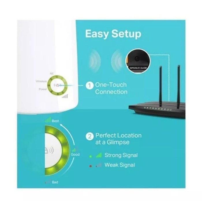 TP-Link TL-WA854RE Wifi Range Extender Repeater Penguat Sinyal TpLink