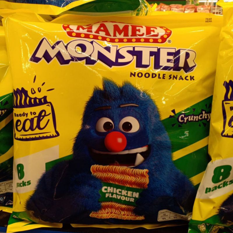 

Mamee Monster snack chicken flavour 8x25gr