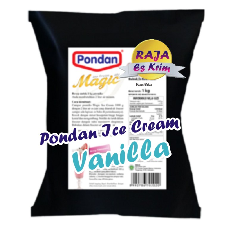

Bubuk Es Krim Pondan Kemasan 250g Repack Rasa Vanilla