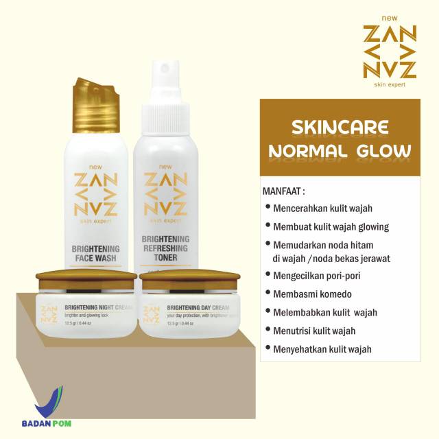 Skincare Paket Glow New Zan