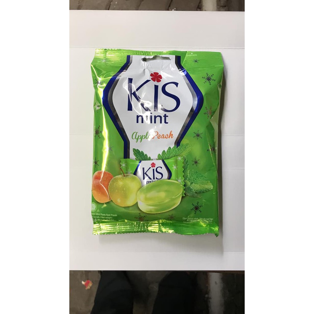 

PERMEN KIS MINT APPLE PEACH 1 BUNGKUS / 125 GRAM / HIJAU APEL DUS