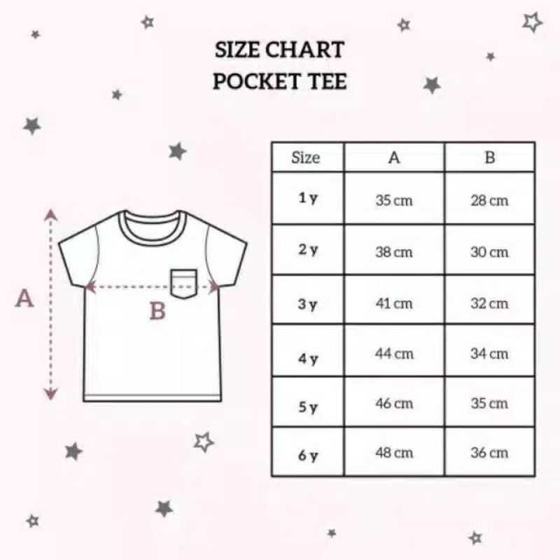 kaos polos pocket tee anak