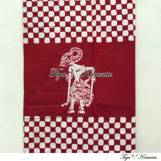 Jual Kain Batik Cap ORI Asli Solo Motif Wayang Kotak Bahan Jarik Kebaya ...