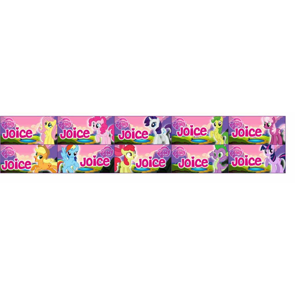 

Stiker Label Nama Waterproof My Little Pony (Set)