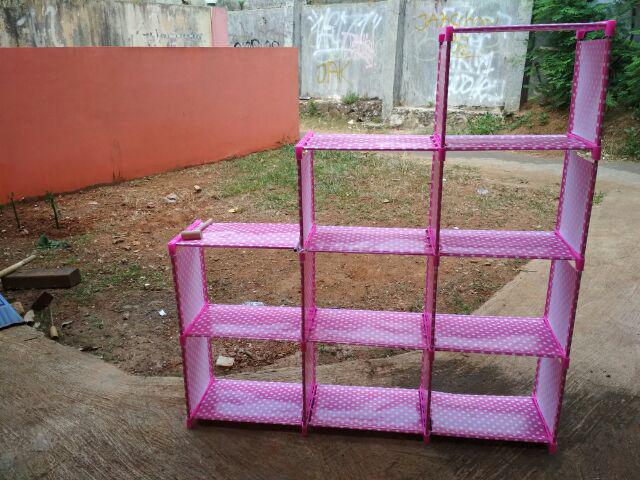 Rak Buku Serbaguna Rak Portable (mudah Dibongkar Pasang)