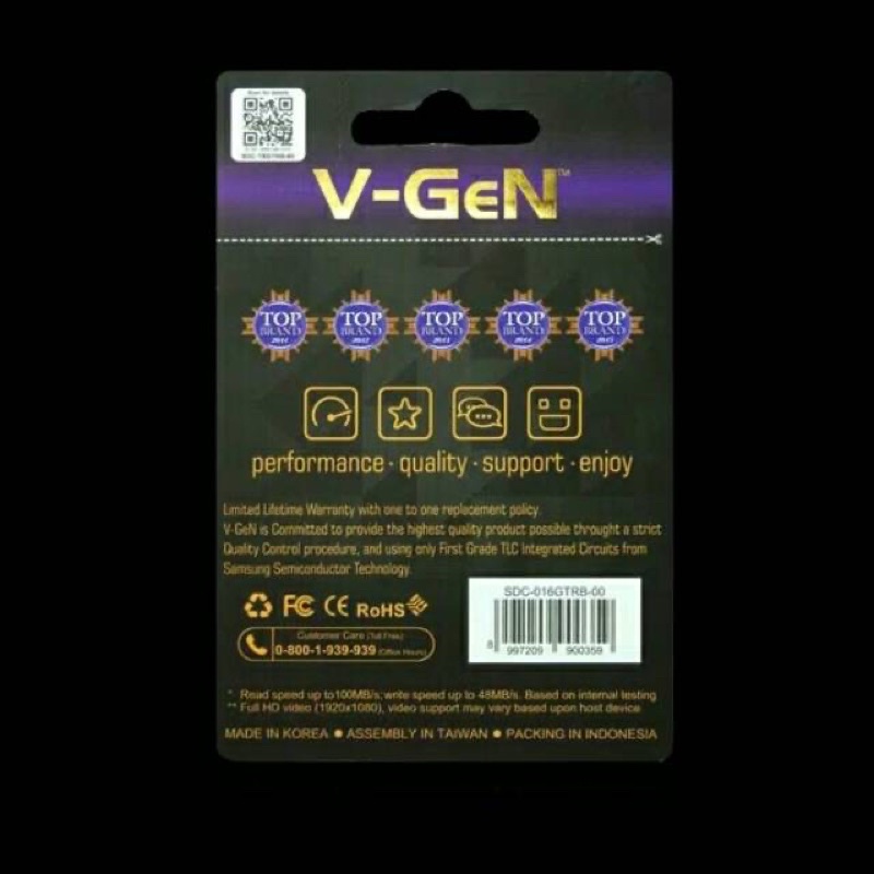 V-GEN SD XC CARD SDXC Vgen 64GB 128GB Class 10 Class10 Turbo Camera Kamera Memory Card Original