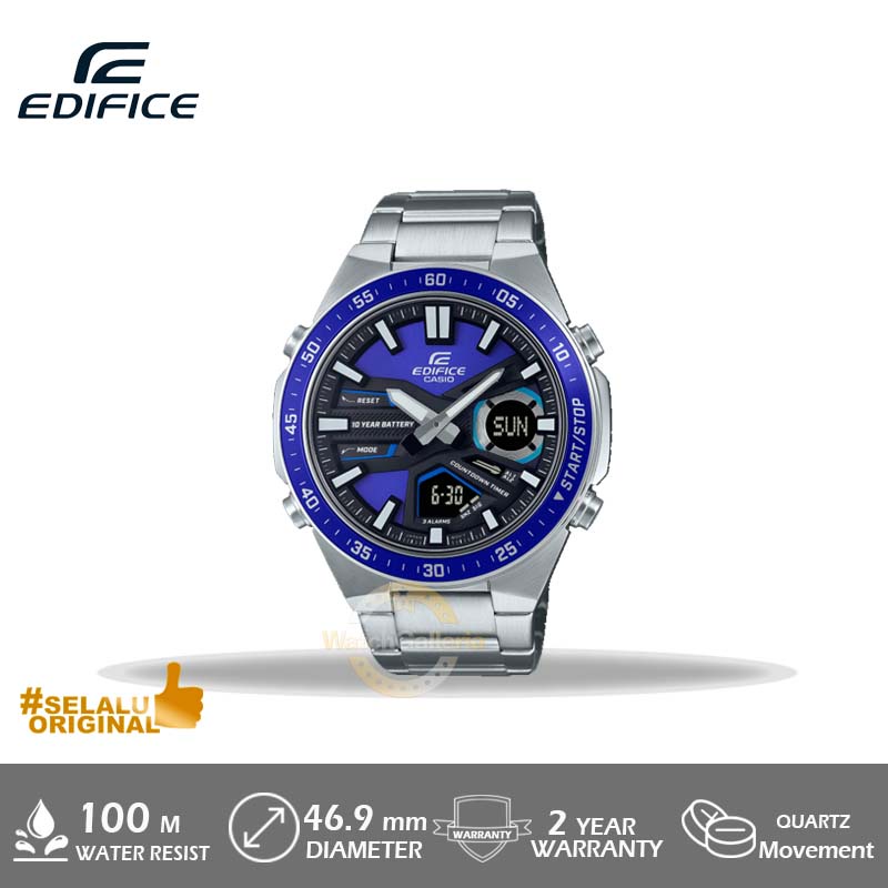 Casio Edifice EFV-C110D-2AVDF Jam Tangan Pria Analog-Digital